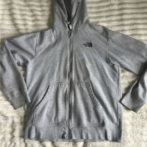The North Face Mens US Medium Grey Classic Zip Up Hoodie